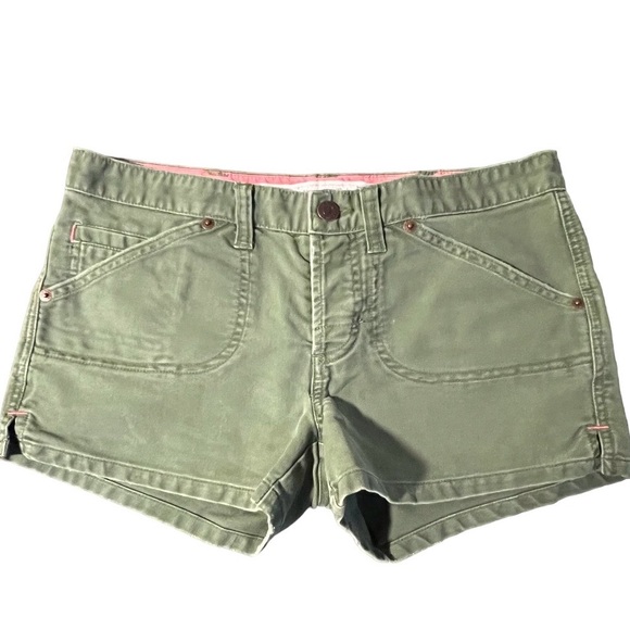 Abercrombie & Fitch Pants - Abercrombie & Fitch Shorts Green 100% Cotton Size 0